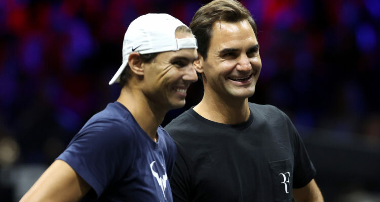 Rafael Nadal and Roger Federer