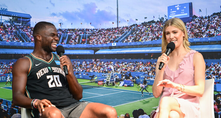 Frances Tiafoe and Genie Bouchard