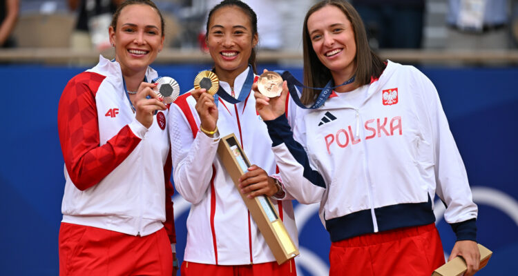 Donna Vekic, Zheng Qinwen, Iga Swiatek, 2024 Paris Olympics