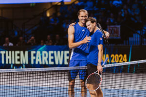 Alexander Zverev with Dominic Thiem