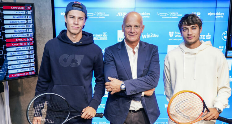 Joel Schwaerzler, Herwig Straka, Flavio,Cobolli, Erste Bank Open, Vienna