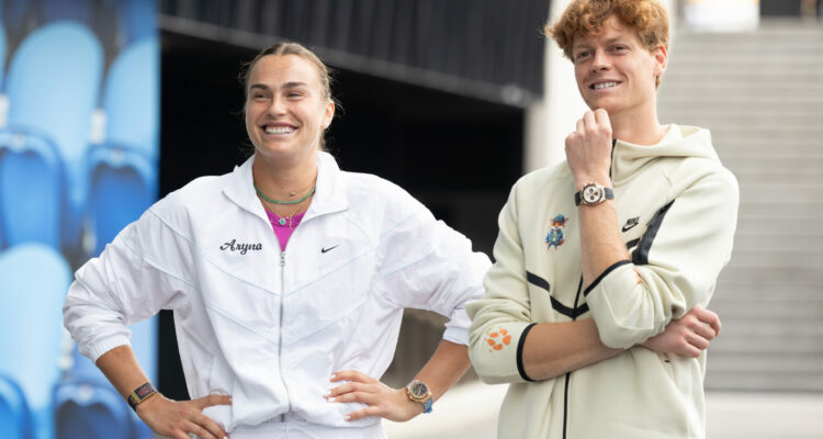 Aryna Sabalenka, with Jannik Sinner