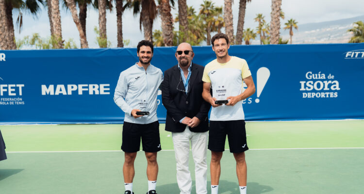 Alejandro Moro Canas, Miguel Díaz Román, Pablo Carreno Busta at Tenerife Challenger