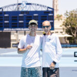 Trevor Svajda with his father