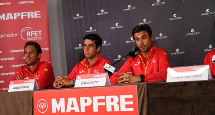 David Ferrer and Spanish Davis Cup team