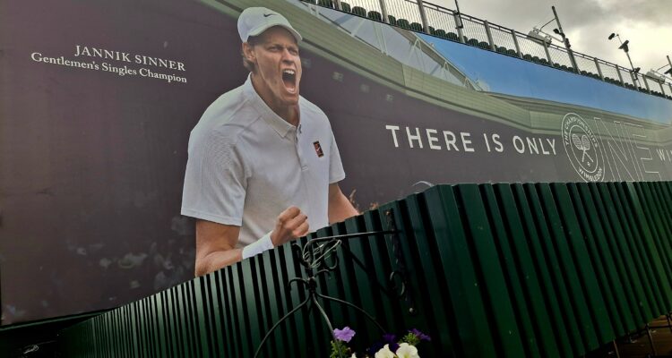 Jannik Sinner at Wimbledon